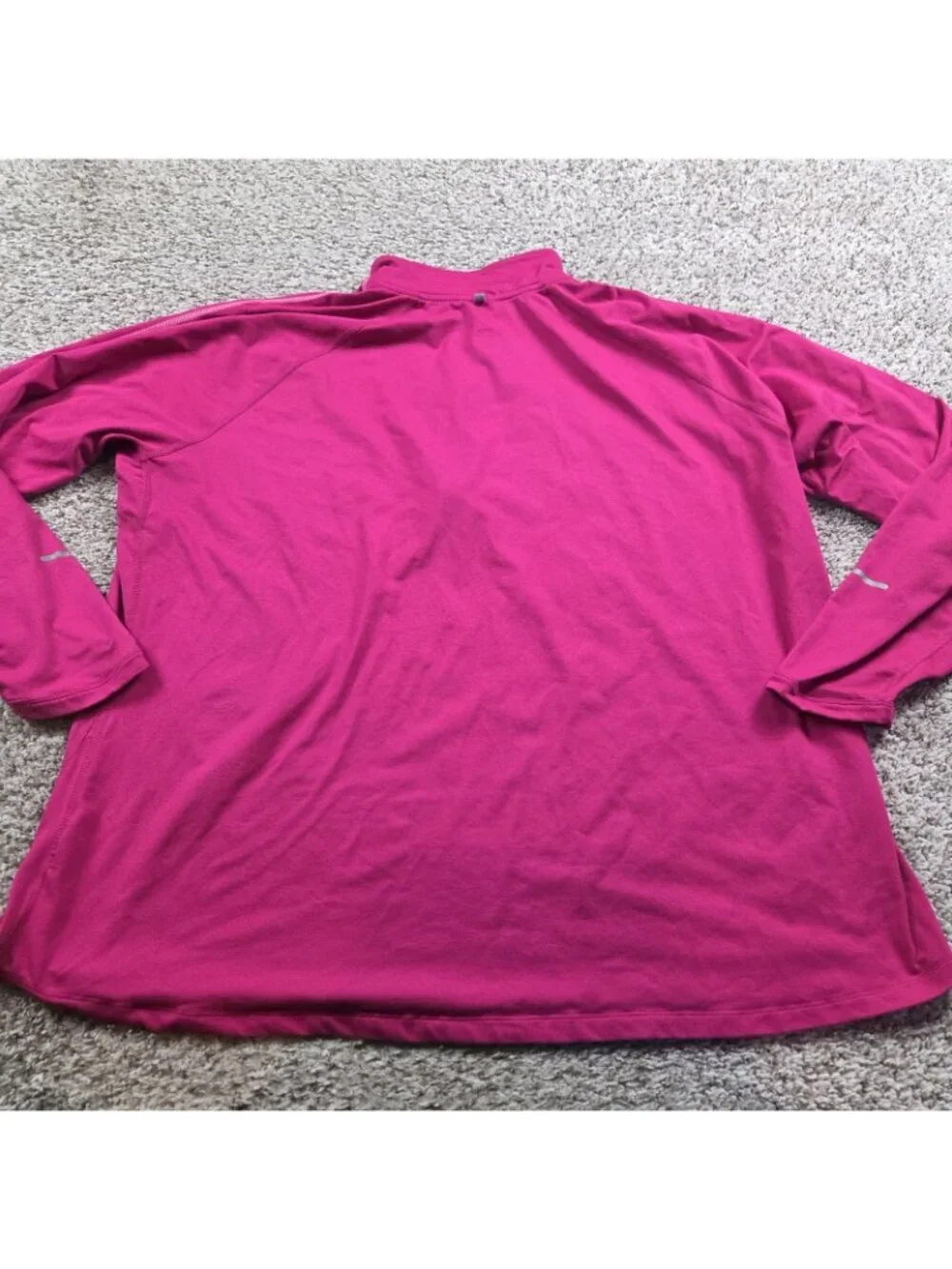 Nike Running Pullover Womens 3X Pink Mock Dri-Fit Long Sleeve Thumbholes